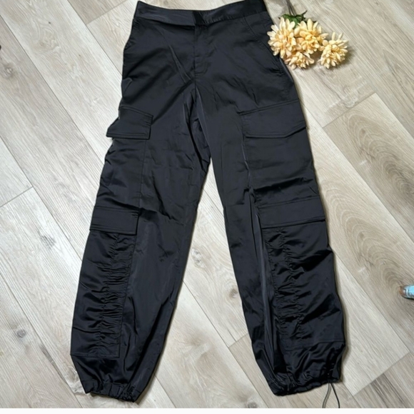 Zara Pants - Zara satin cargo pants